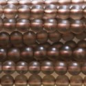 Smoky quartz matte 4 mm round bead - BeauMonde Bijoux