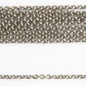 Chaine ronde 1.6 mm fine métal argenté