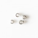 BeauMonde Bijoux - Perles à sertir 2.5 mm striées titanium