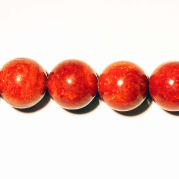 BeauMonde Bijoux - Corail gorgone perle ronde 10 mm traité teinté (Corail éponge) Pacifique