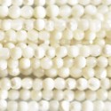 Nacre blanche perle ronde facettée 3 mm qualité A Indonésie