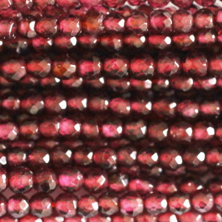 BeauMonde Bijoux - Grenat 3mm perle ronde facettée A Inde