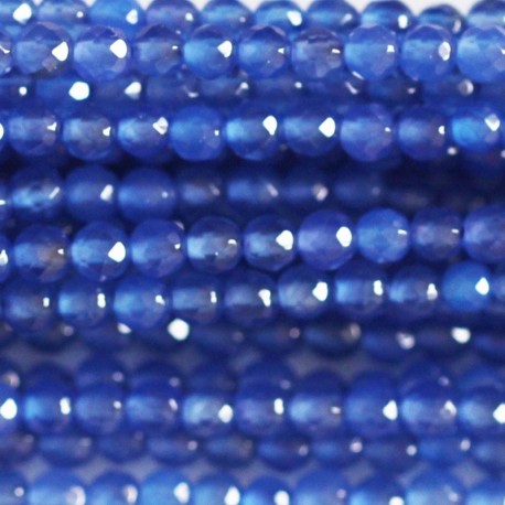 Agate bead 3 mm faceted round - BeauMonde Bijoux