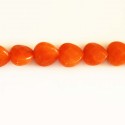 Jade teinté 12 mm coeur facetté Chine
