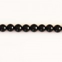 Tourmaline noire 6/6.3 mm environ perle ronde A+ Brésil
