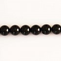 Tourmaline noire 8/8.2 mm environ perle ronde A+ Brésil
