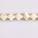 Mother-of-Pearl 10 mm faceted clover - BeauMonde Bijoux