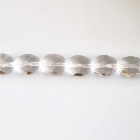 BeauMonde Bijoux - Cristal de roche 8x10 mm environ ovale facetté A+ Brésil