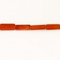 BeauMonde Bijoux - Agate rouge naturelle 15x4 mm rectangle Madagascar