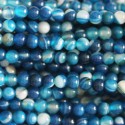 Agate 4 mm round bead veined - BeauMonde Bijoux