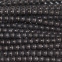 Agate noire 3 mm ronde mat Brésil