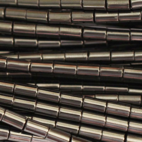Hématite 3x5 mm cylindre - BeauMonde Bijoux