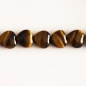 Tiger eye 12 mm heart - BeauMonde Bijoux