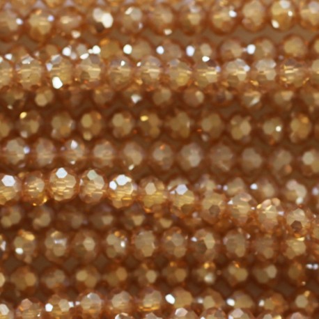 Glass bead faceted round 4 mm - BeauMonde Bijoux
