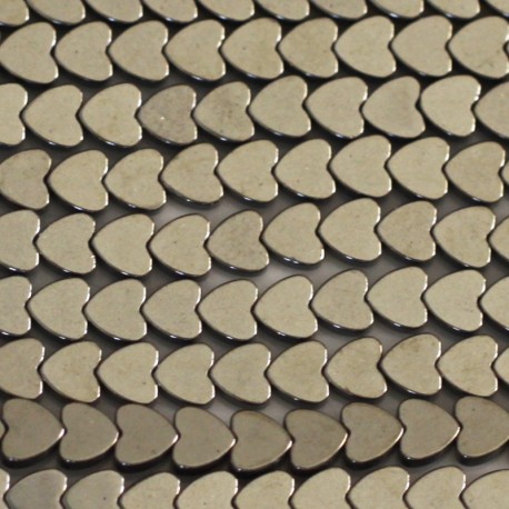BeauMonde Bijoux - Hématite 4 mm environ coeur