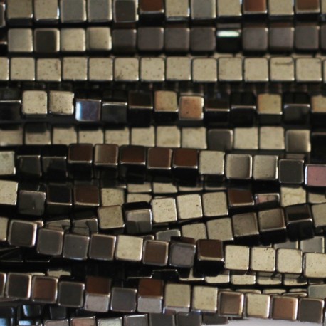 BeauMonde Bijoux - Hématite 2 mm environ cube