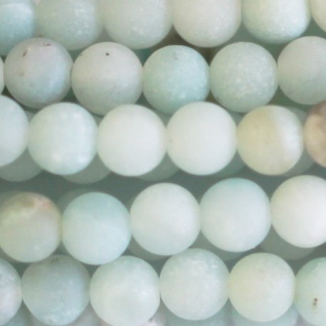 BeauMonde Bijoux - Amazonite 4 mm perle ronde mat A Chine