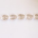 Cristal de roche 8x12 mm environ goutte facettée AA Brésil