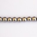 Hematite silver 6 mm round bead - BeauMonde Bijoux
