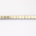 Hematite silver 4 mm square - BeauMonde Bijoux