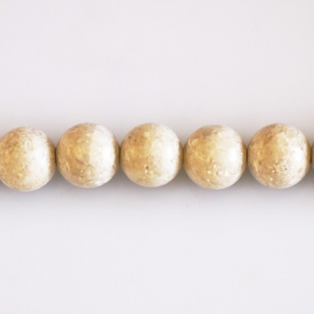 River stone 12 mm round bead - BeauMonde Bijoux