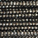 Hematite bead 2 mm round faceted