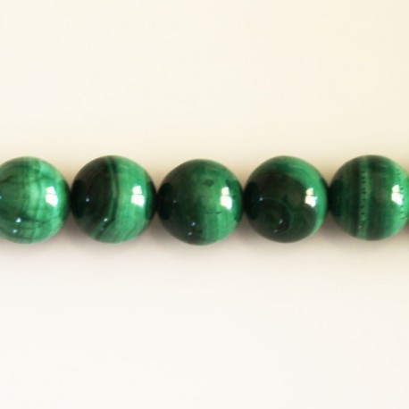 BeauMonde Bijoux - Malachite 10 mm perle ronde AA Congo