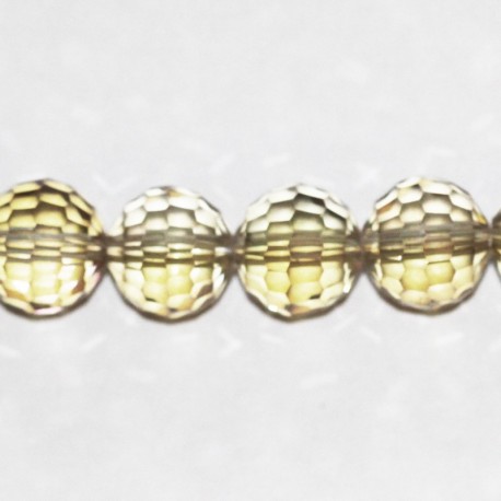 BeauMonde Bijoux - Perle en verre 12 mm ronde facetée