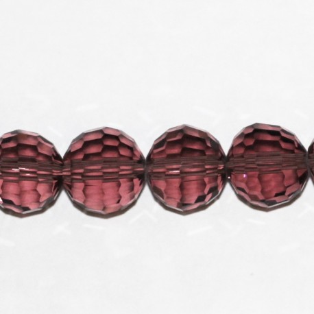BeauMonde Bijoux - Perle en verre 12 mm ronde facetée