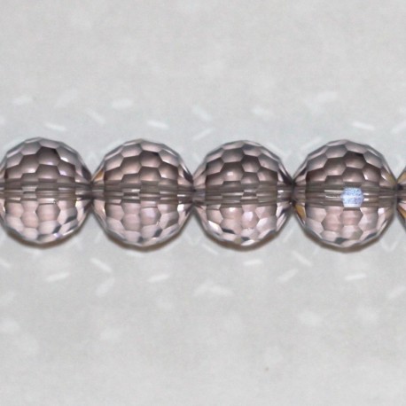 BeauMonde Bijoux - Perle en verre 12 mm ronde facetée