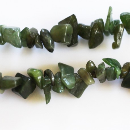 BeauMonde Bijoux - Jade pierre chips 5/8 mm +/- environ Canada