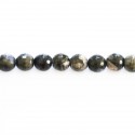 Opale gris 6 mm perle ronde facettée A Afrique