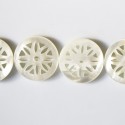 BeauMonde Bijoux - Nacre blanche 25 mm rosace Indonésie