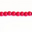Wooden bead 6 mm round varnished