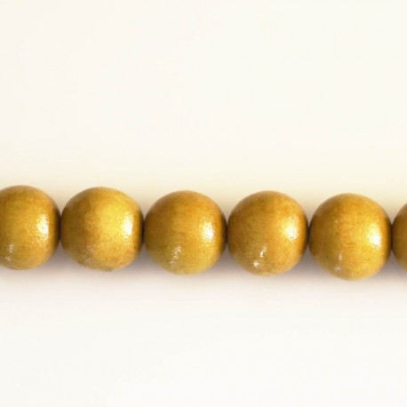 Wooden bead 10 mm round varnished - BeauMonde Bijoux
