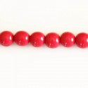 Wooden bead 8 mm round varnished