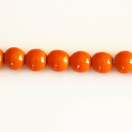 BeauMonde Bijoux - Perle bois 8 mm ronde vernie
