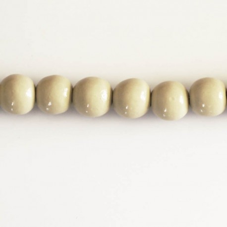 BeauMonde Bijoux - Perle bois 8 mm ronde vernie