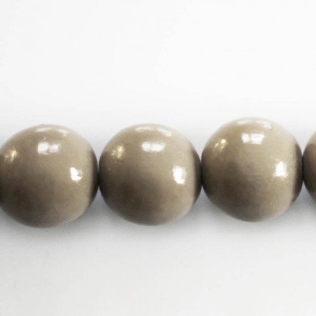 BeauMonde Bijoux - Perle bois 15 mm ronde vernie