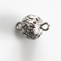 BeauMonde Bijoux - Perle filigrané 8 mm avec 2 anneaux