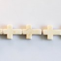 Howlite 12 X 16 mm cross - BeauMonde Bijoux