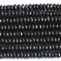 BeauMonde Bijoux - Agate noire 4x6 mm agate noire rondelle facetée
