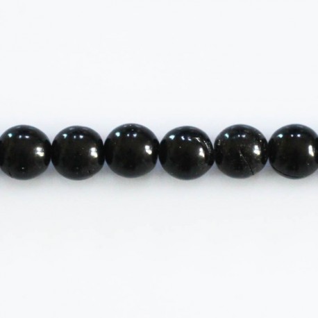 BeauMonde Bijoux - Jais 8 mm perle ronde AA Chine
