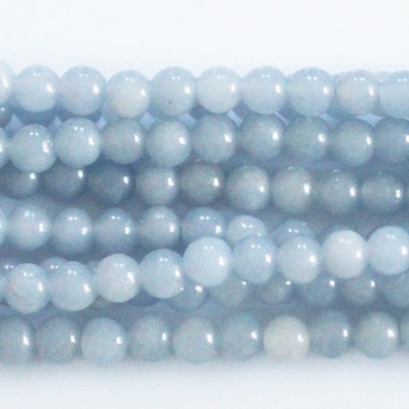 Angelite 4 mm round bead - BeauMonde Bijoux