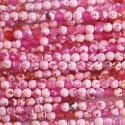 Agate 4 mm perle ronde facetée