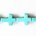Turquoise Howlite 18 X 25 mm cross
