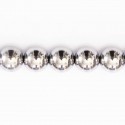 Hematite 10 mm silver round bead
