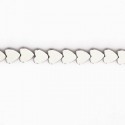 Hematite 6 mm silver heart