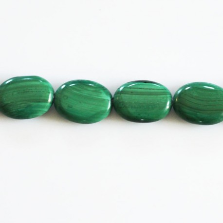 BeauMonde Bijoux - Malachite 12X16 mm ovale plat AA Congo
