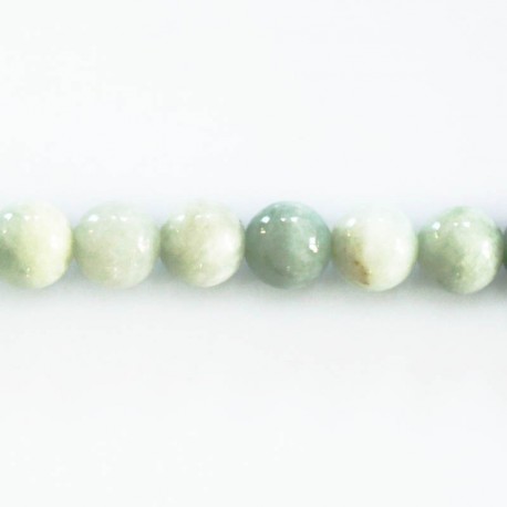 Jadeite 8 mm round bead of Burma - BeauMonde Bijoux